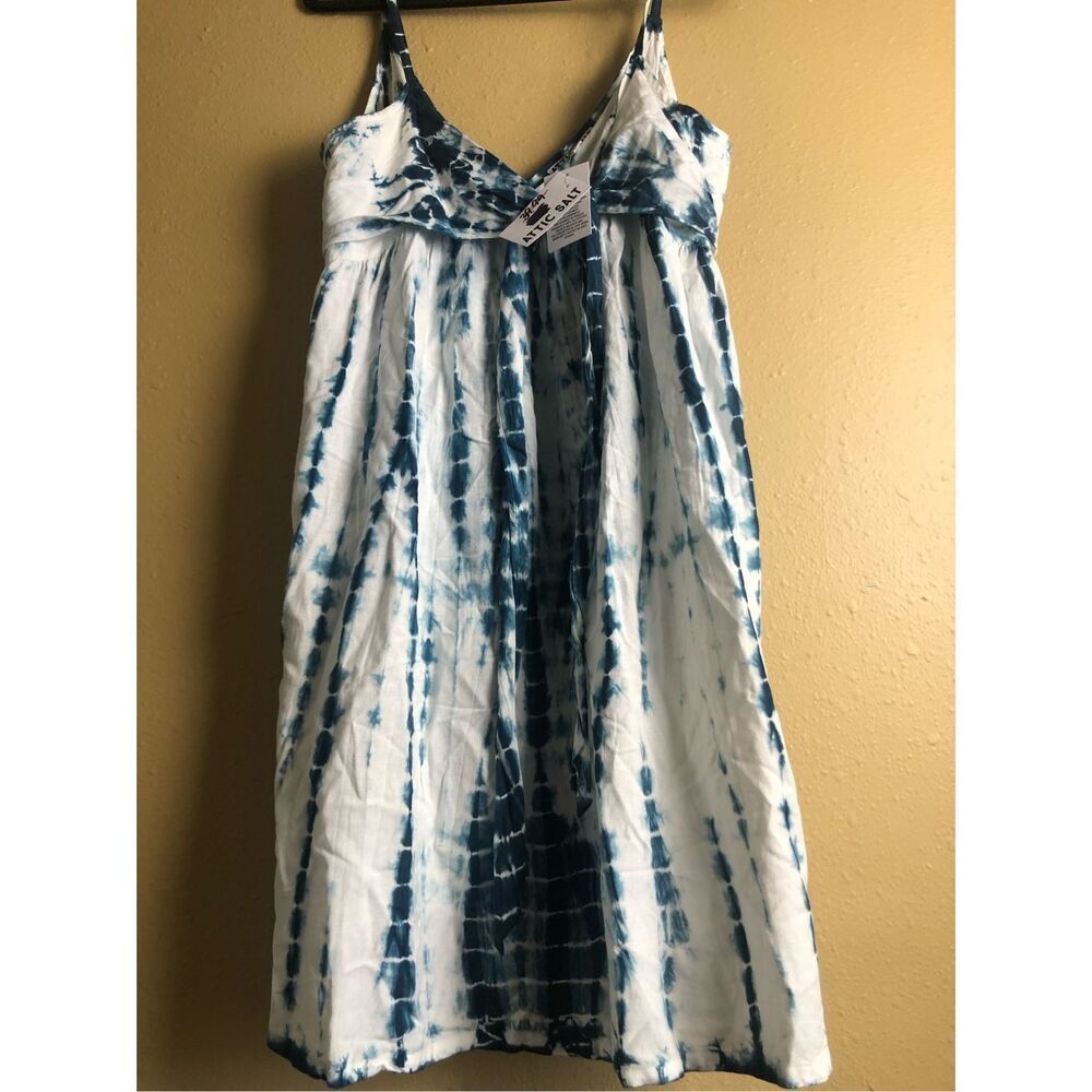 NWT Attic Salt Medium Tie Dye Spaghetti Strap Dress Boho - Picture 2 of 12